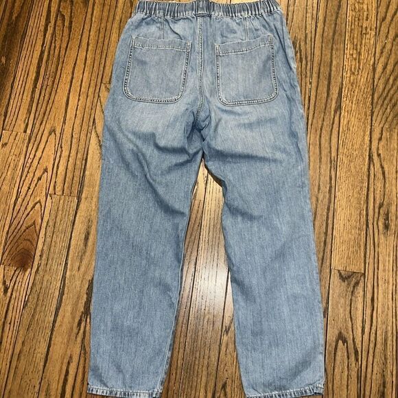 J. Crew Factory Drawstring Blue Jeans / Straight Pants sz. 27 NWOT Deep Pocket - Picture 6 of 10